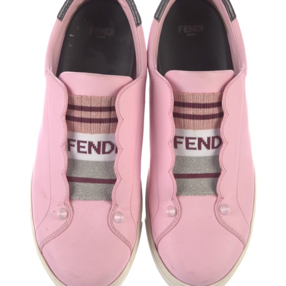 Fendi pink rockoclick sneakers - Picture 1 of 8